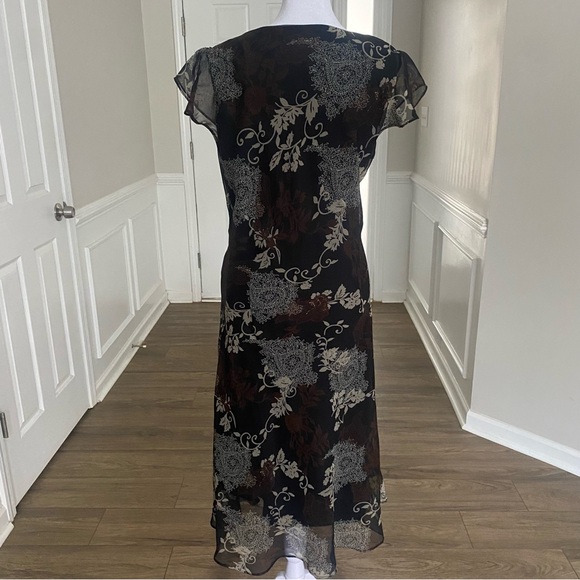 Vintage 90s Inspired Whimsigoth Floral Dress Romantic Grunge Fairycore  Size16 - Picture 6 of 10